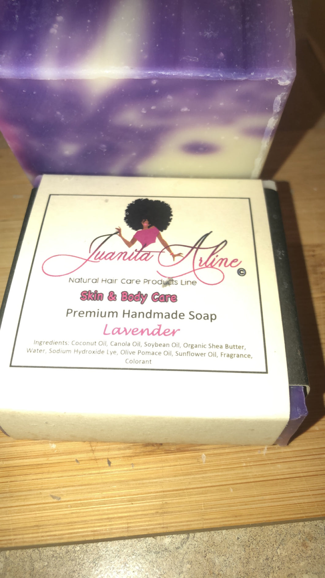 Hand Made Premium Soap Scent:  Lavendar Line Soap 5oz. bar